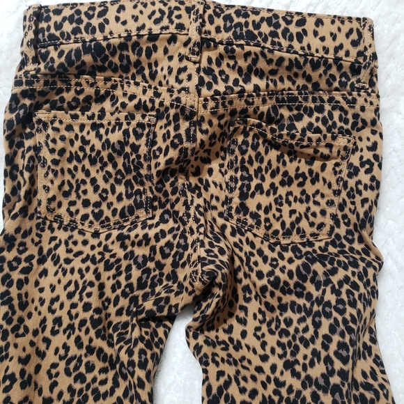 Girls Leopard Rockstar Jeggins - Picture 4 of 6
